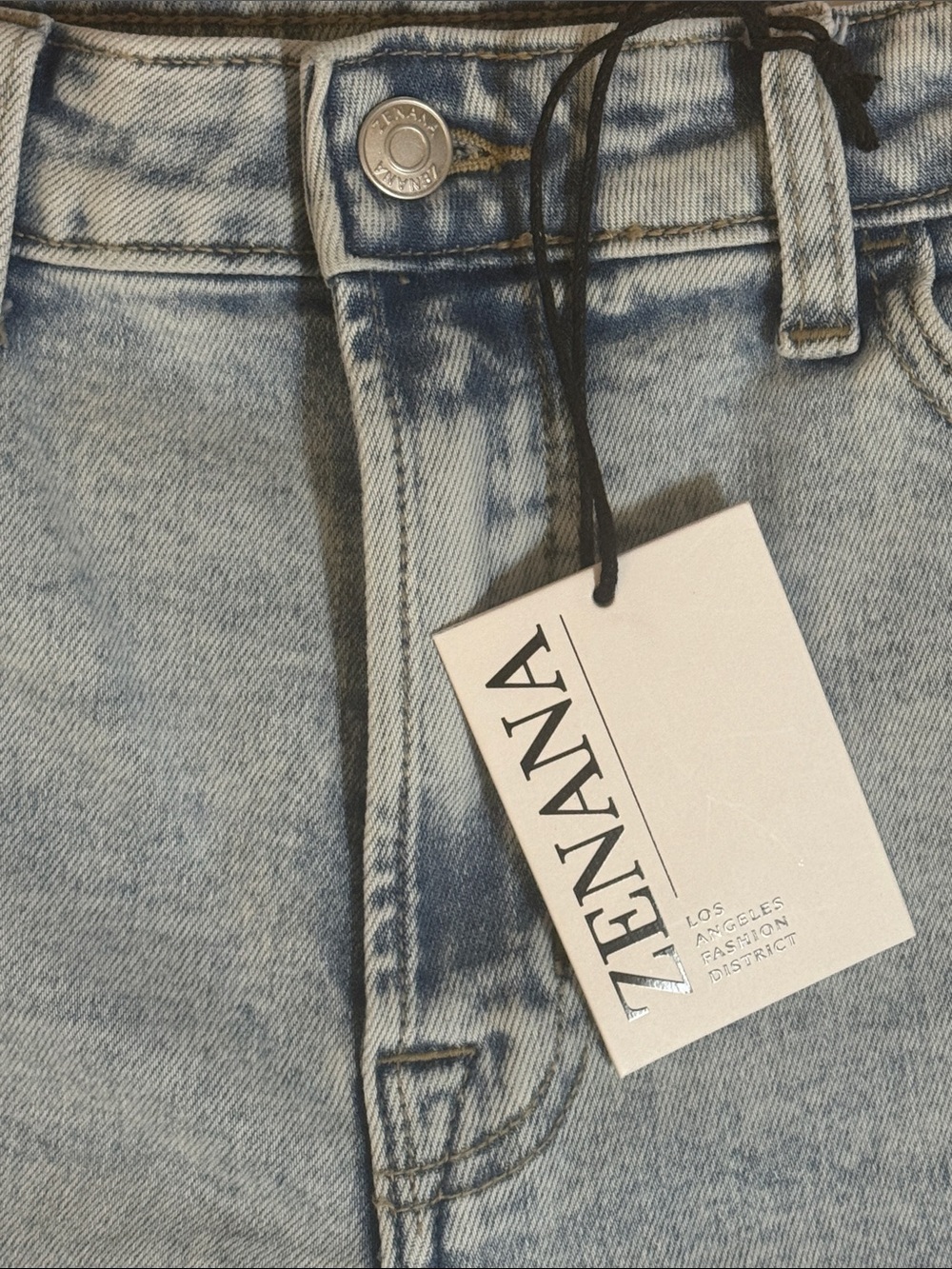 Zenana Outfitters Light Blue Wide Leg Jeans - Picture 5 of 6